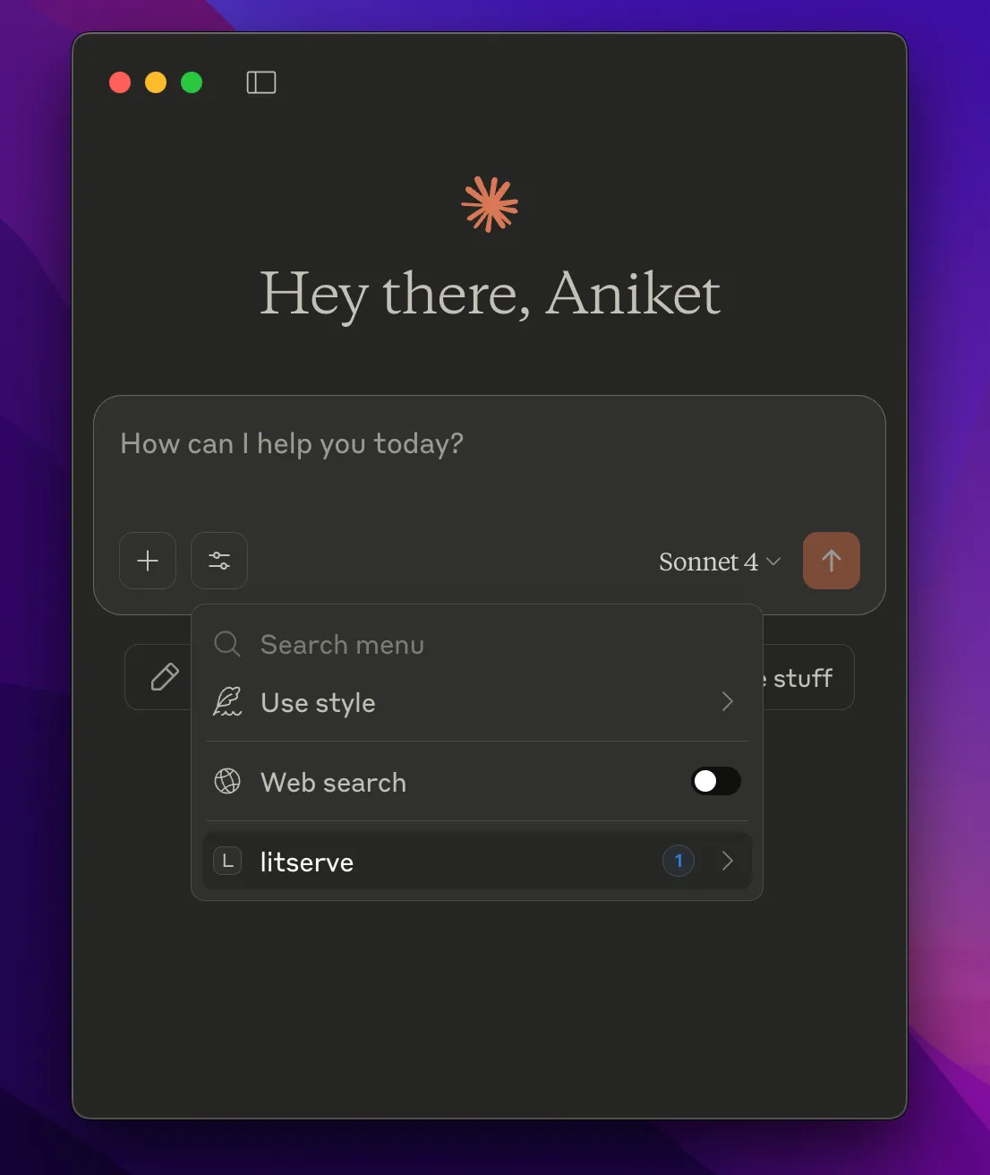 We can see LitServe in the menu after a successful connection