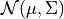 \mathcal{N}(\mu, \Sigma)