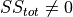 SS_{tot}\neq 0